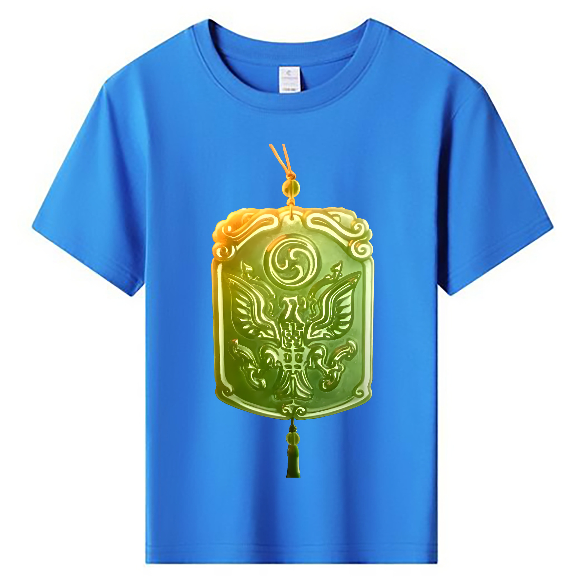 （画像用） Ne Zha 2 ナタ 魔童の大暴れ 綿100％キッズTシャツ（フロントプリント）